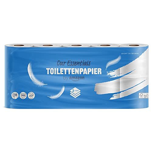 Toilettenpapier 3-lagig Ohne Duft, á 200 Blatt